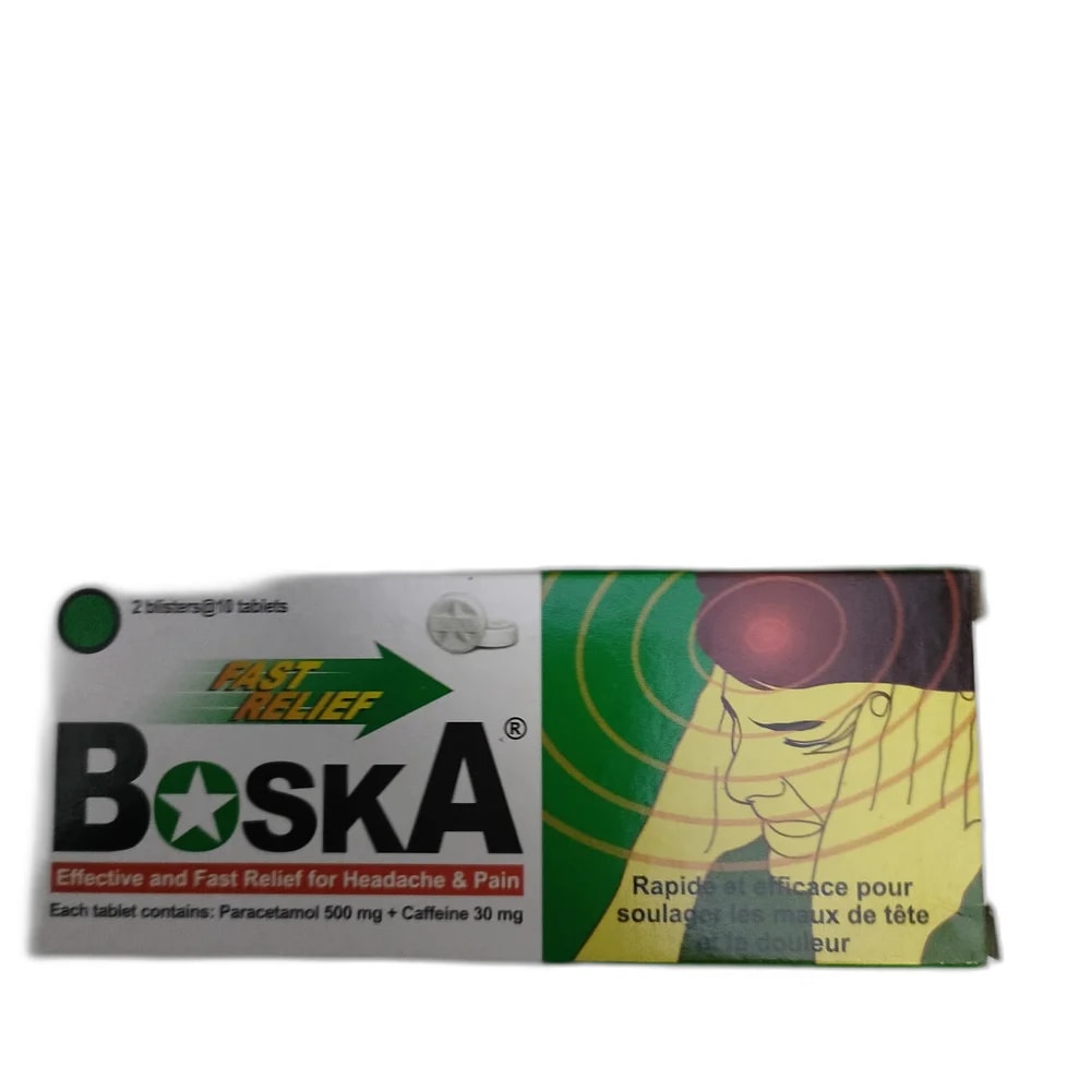Boska Paracetamol 500 mg + Caffeine 30 mg - PHARMACIE PORNLEU PICH