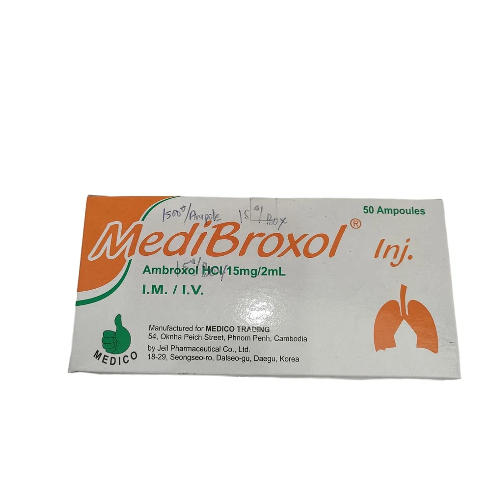 MediBroxol Inj. 15 mg / 2 mL - PHARMACY PONLEU AOSOT