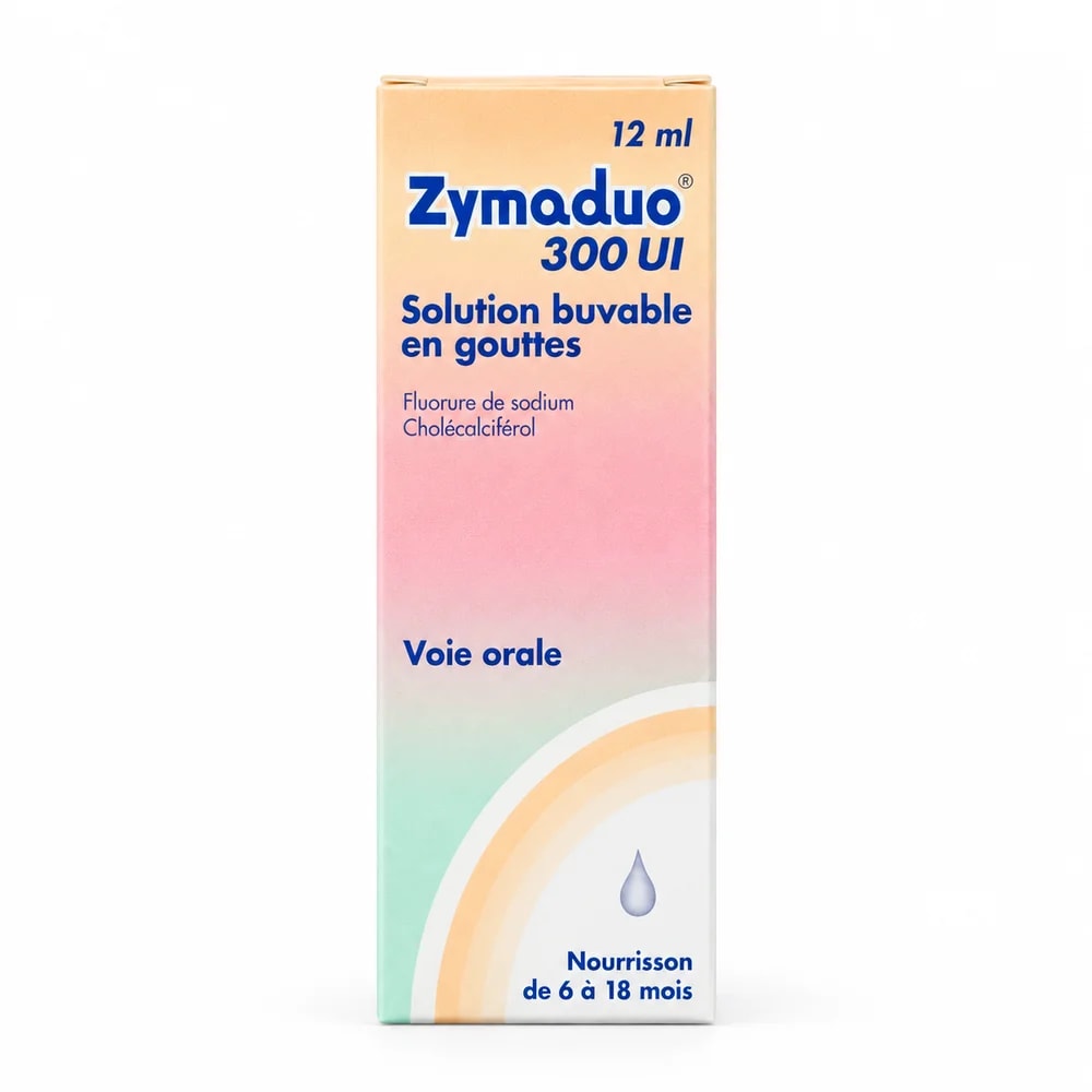 Zymaduo 300 UI Cholecalciferol 300 IU + sodium fluoride 0.138 mg per drop (0.0625 mg fluoride) - Reachiny Pharmacy