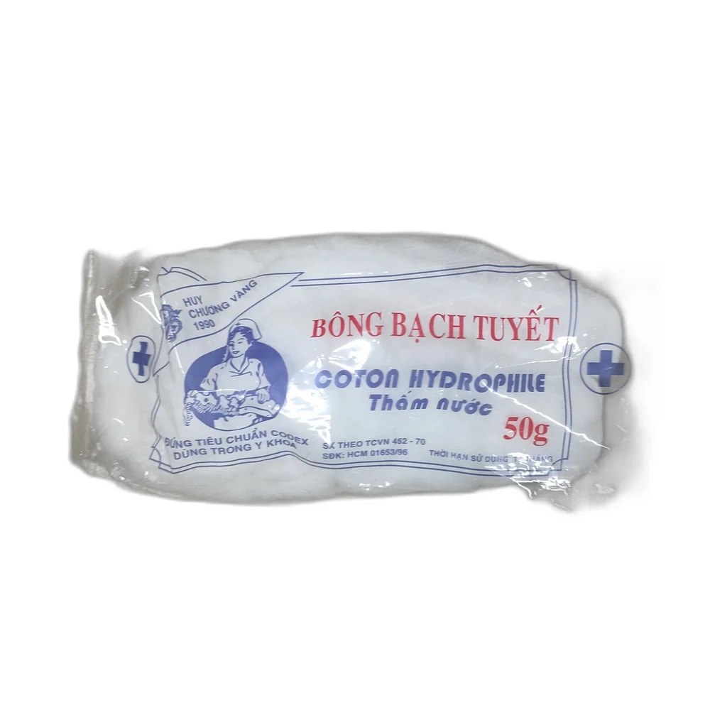 Bông Bạch Tuyết Hydrophile Cotton 50 g - Depot de Pharmacie B Rotha