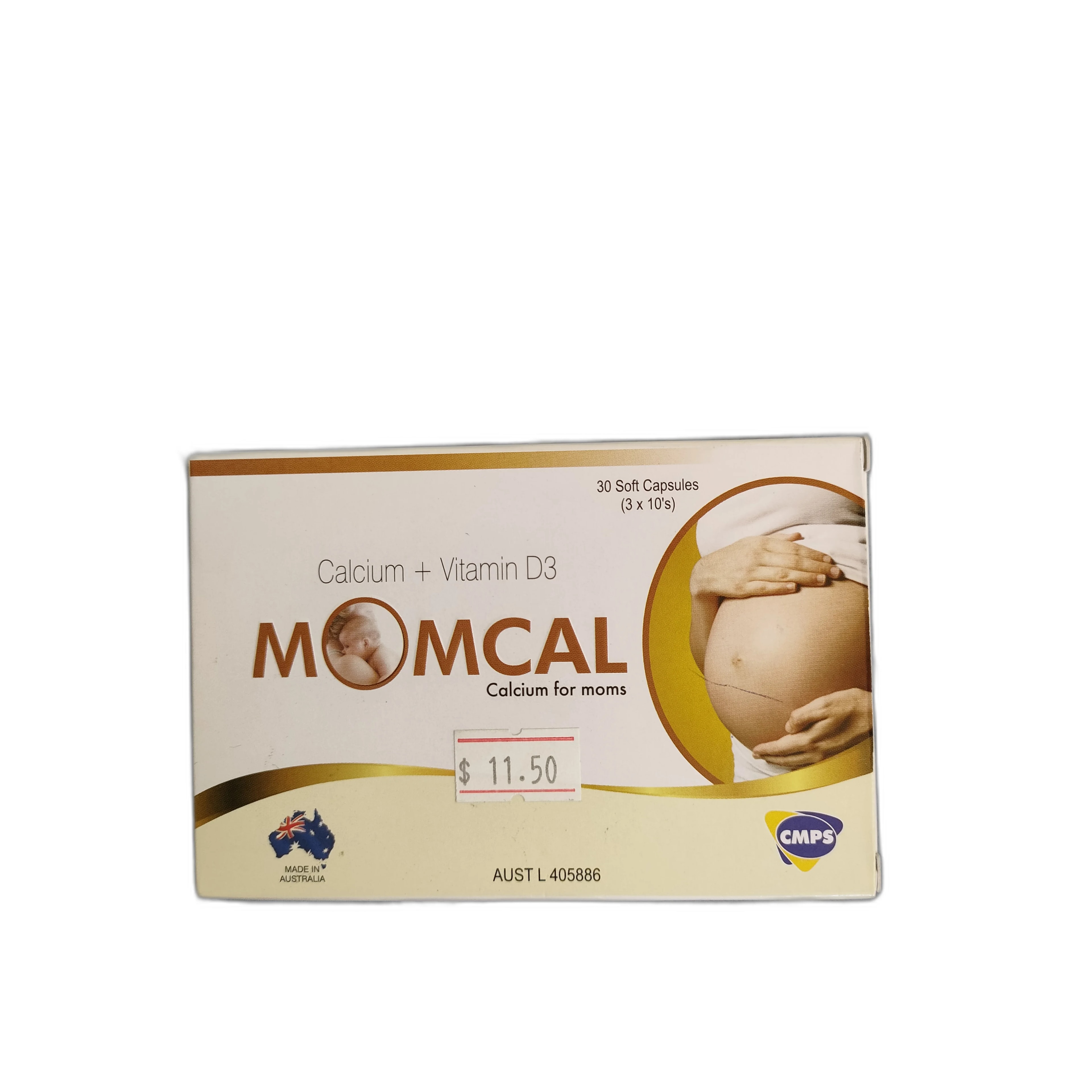Momcal Calcium carbonate 625mg (equivalent calcium 250mg) + Colecalciferol 10mcg (Vitamin D3 400IU) - PRONETH PHARMA PHARMACY
