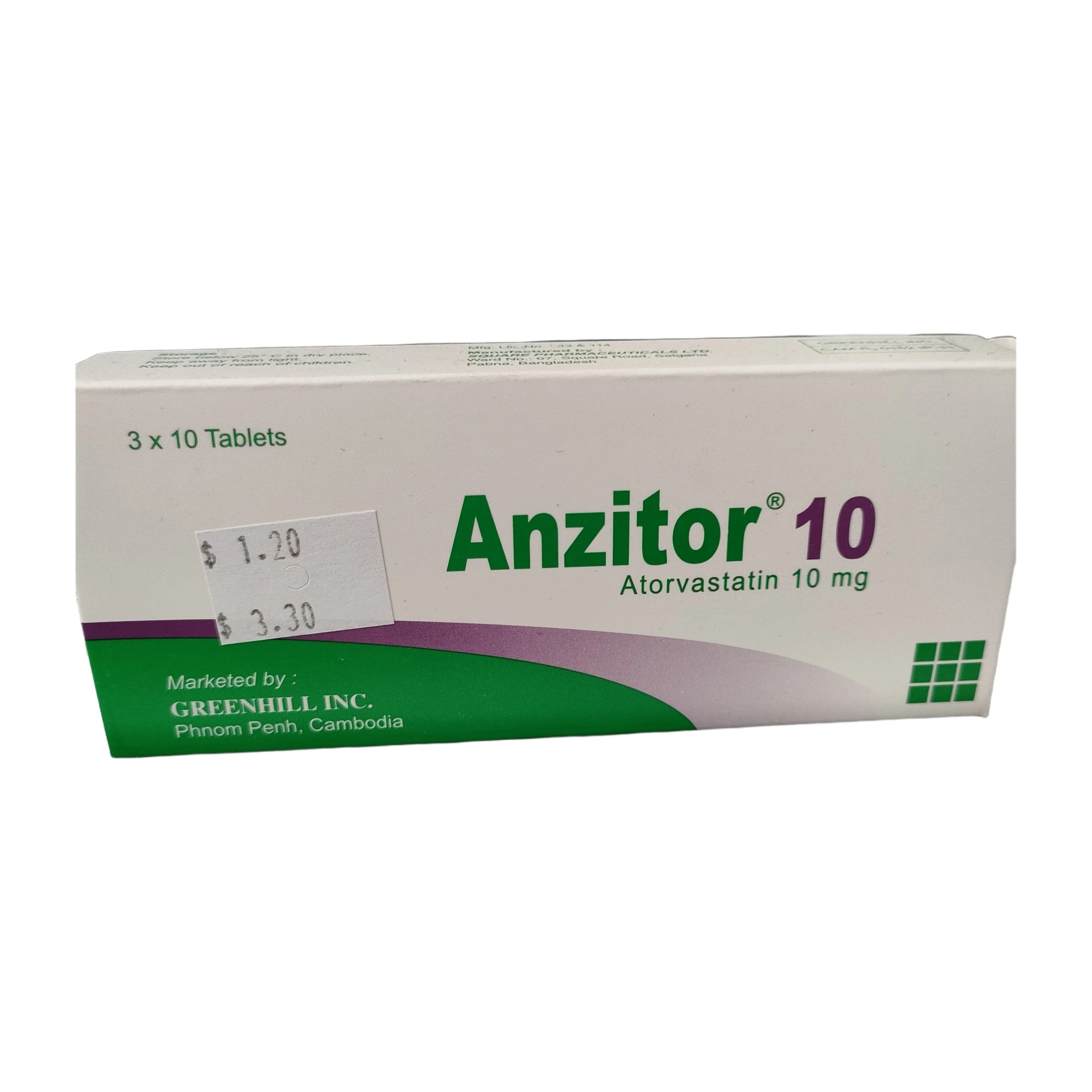 Anzitor 10 10 mg - PHARMACY PONLEU AOSOT