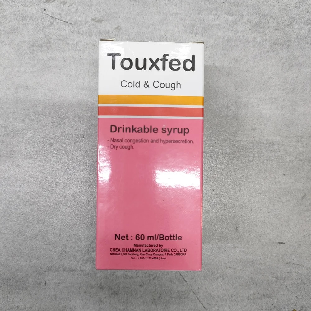Touxfed Cold & Cough Multi-ingredient per 5 mL - Depot De Pharmacie "A" Kim Houy