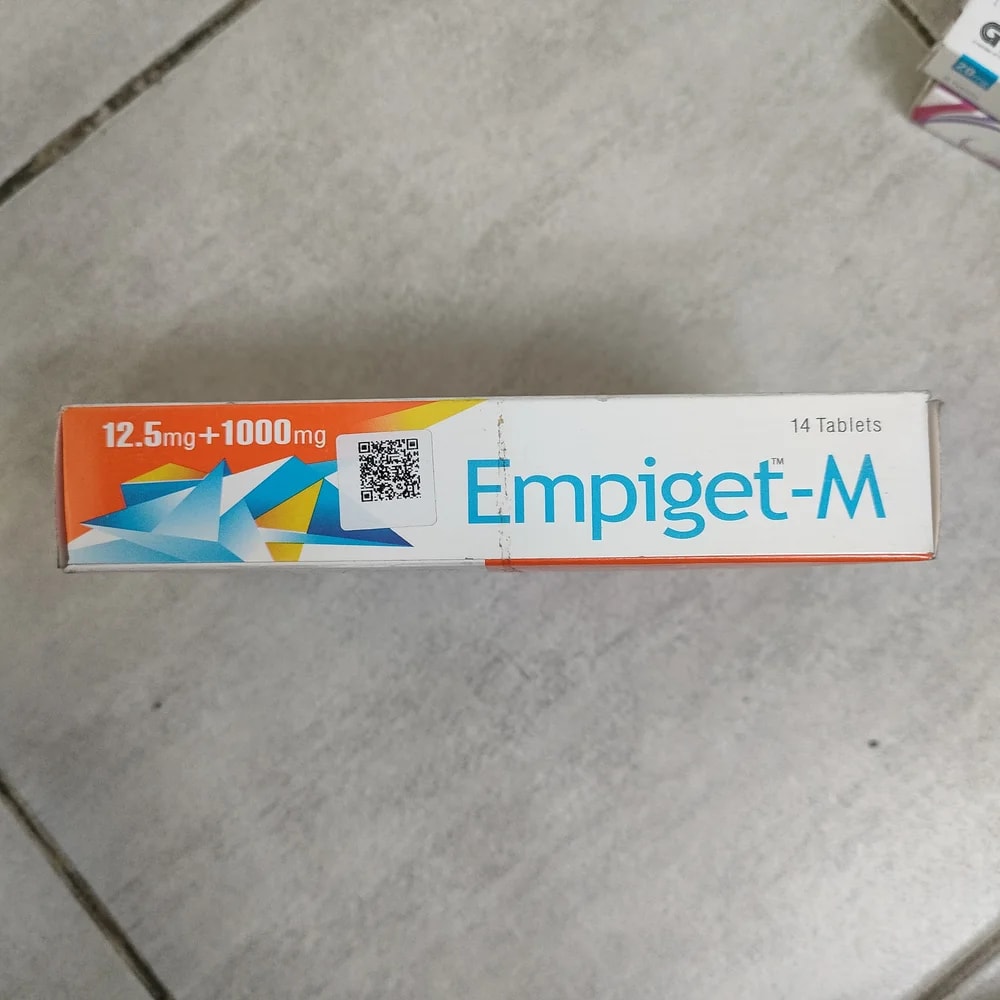 Empiget-M 12.5 mg / 1000 mg - Depot De Pharmacie "A" Kim Houy
