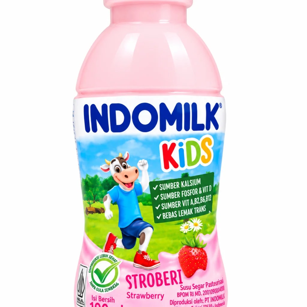 Indomilk Kids Strawberry 190 ml - ឱសថស្ថាន សុខលាភ