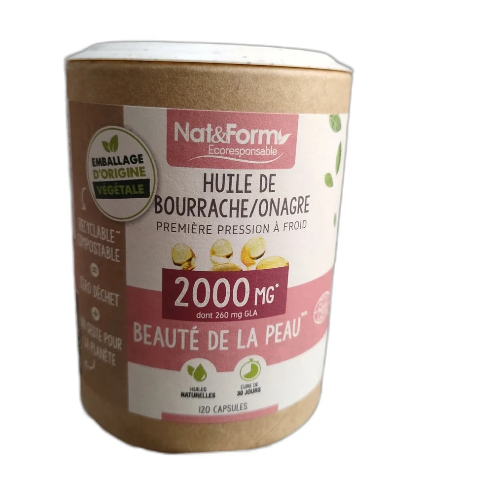 Huile de Bourrache/Onagre Bio 2000 mg - PHARMCARE PHARMACY