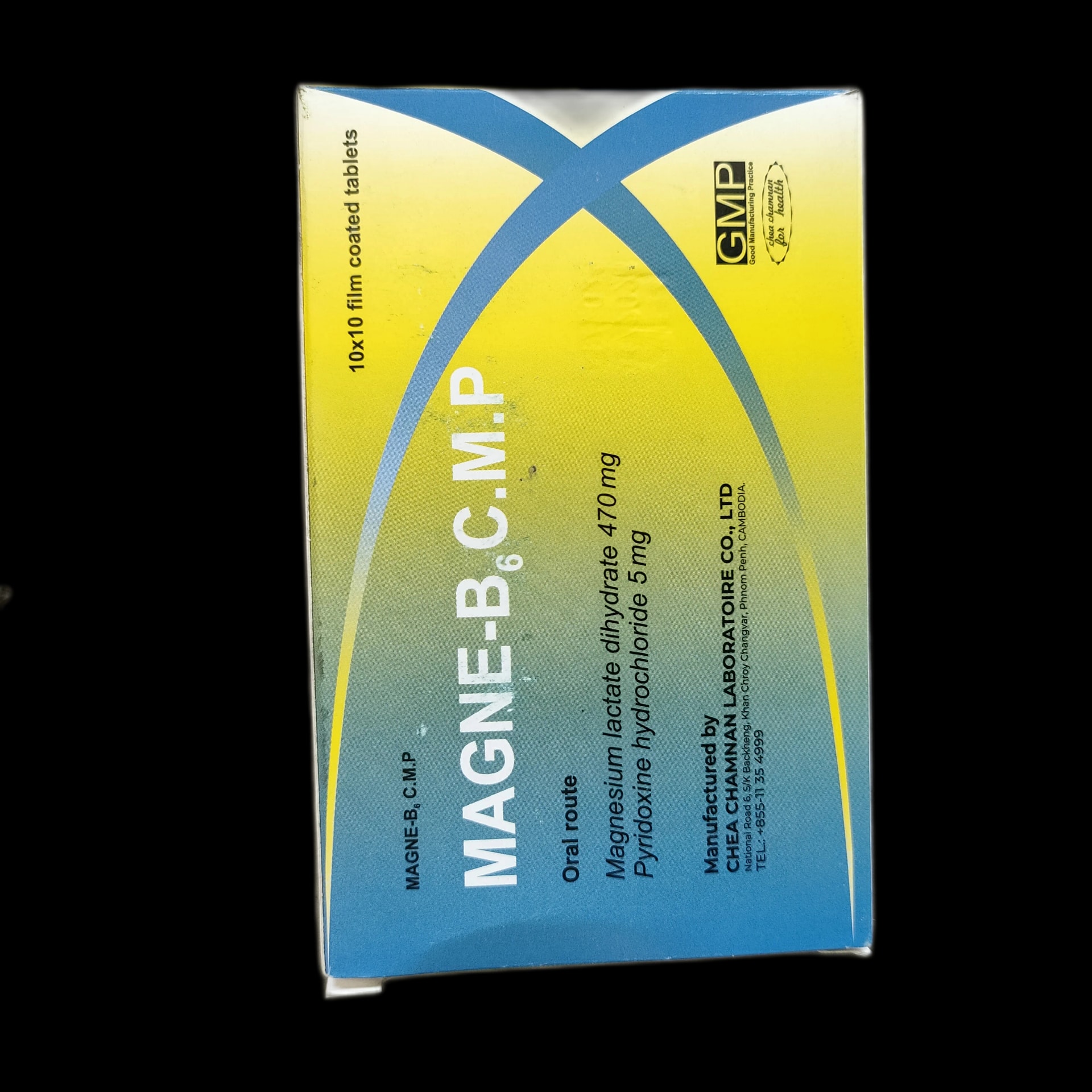 Magne-B6 C.M.P Magnesium lactate dihydrate 470mg + Pyridoxine hydrochloride 5mg - SREY MOM PHARMACY