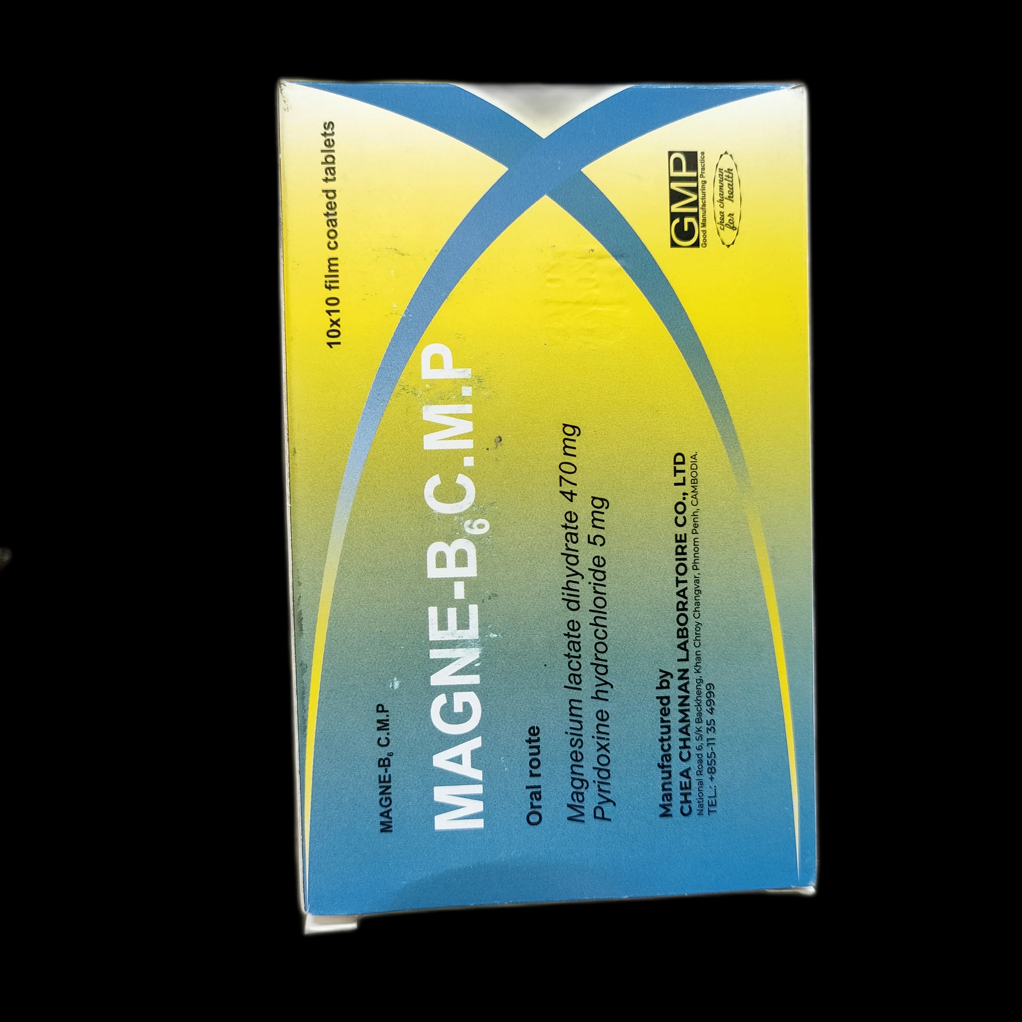 Magne-B6 C.M.P Magnesium lactate dihydrate 470mg + Pyridoxine hydrochloride 5mg - SREY MOM PHARMACY