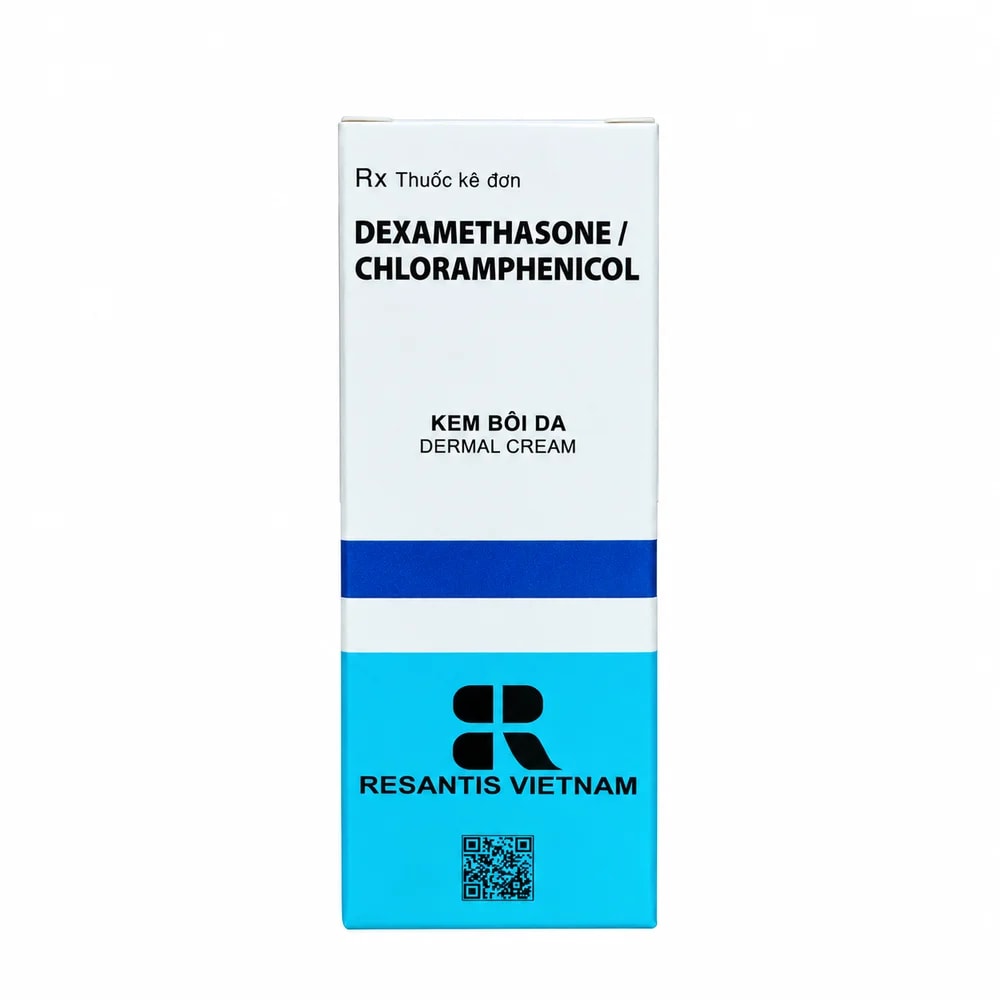 Dexamethasone / Chloramphenicol Dermal Cream 0.05% / 2% - Pharmacy Krech hong