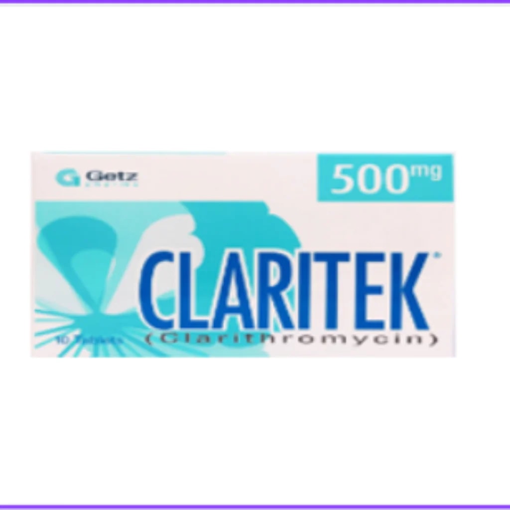 Claritek 500mg (Clarithromycin) 500mg - Phnom Penh Care Pharmacy 2ND Floor / Under CENTRAL HOSPITAL