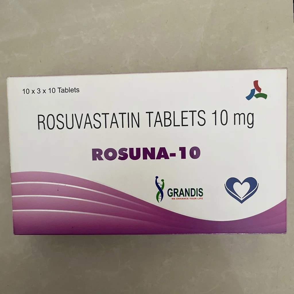 Rosuna-10 Rosuvastatin 10mg - PONLEU DOUNG DARA PHARMACY