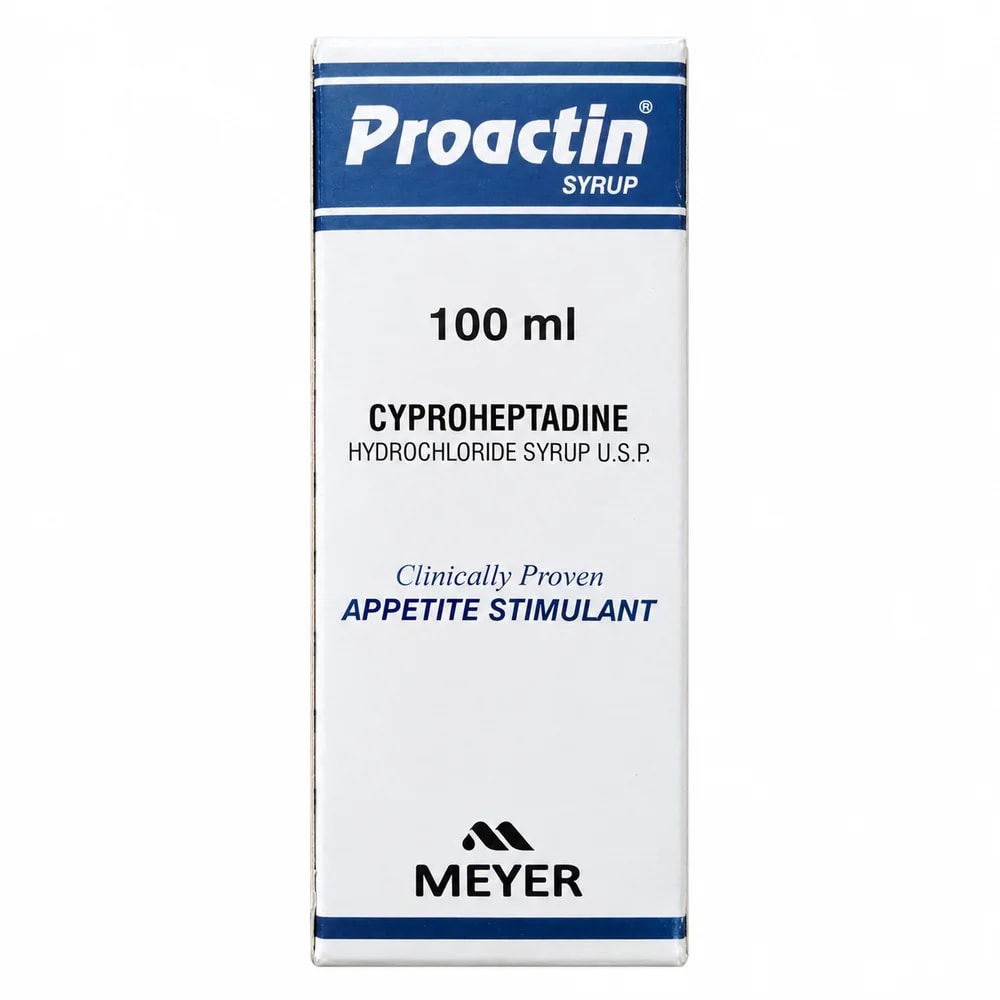 Proactin Cyproheptadine hydrochloride 2 mg/5 mL - Reachiny Pharmacy