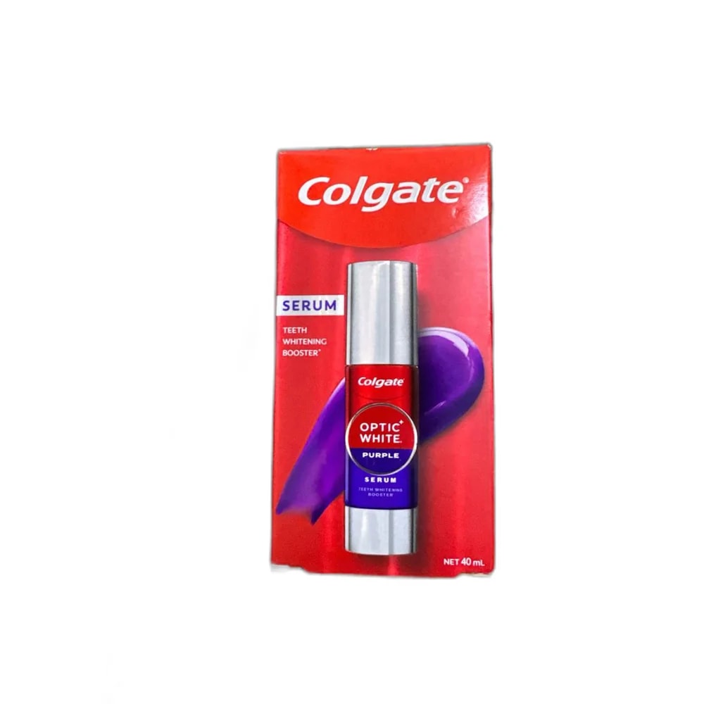 Colgate Optic White Purple Serum Teeth Whitening Booster, 40 mL - Kim Yi