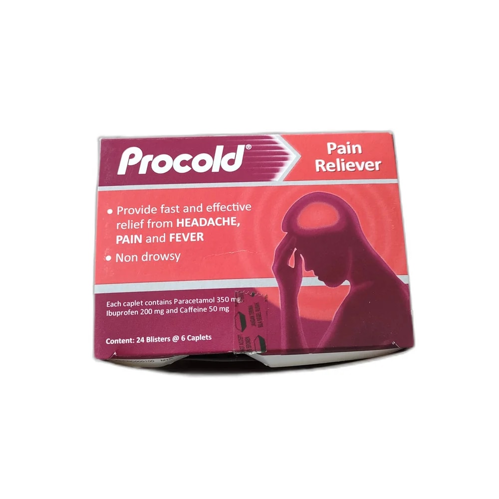 Procold Pain Reliever 350 mg / 200 mg / 50 mg - SUKHA PHARMACY