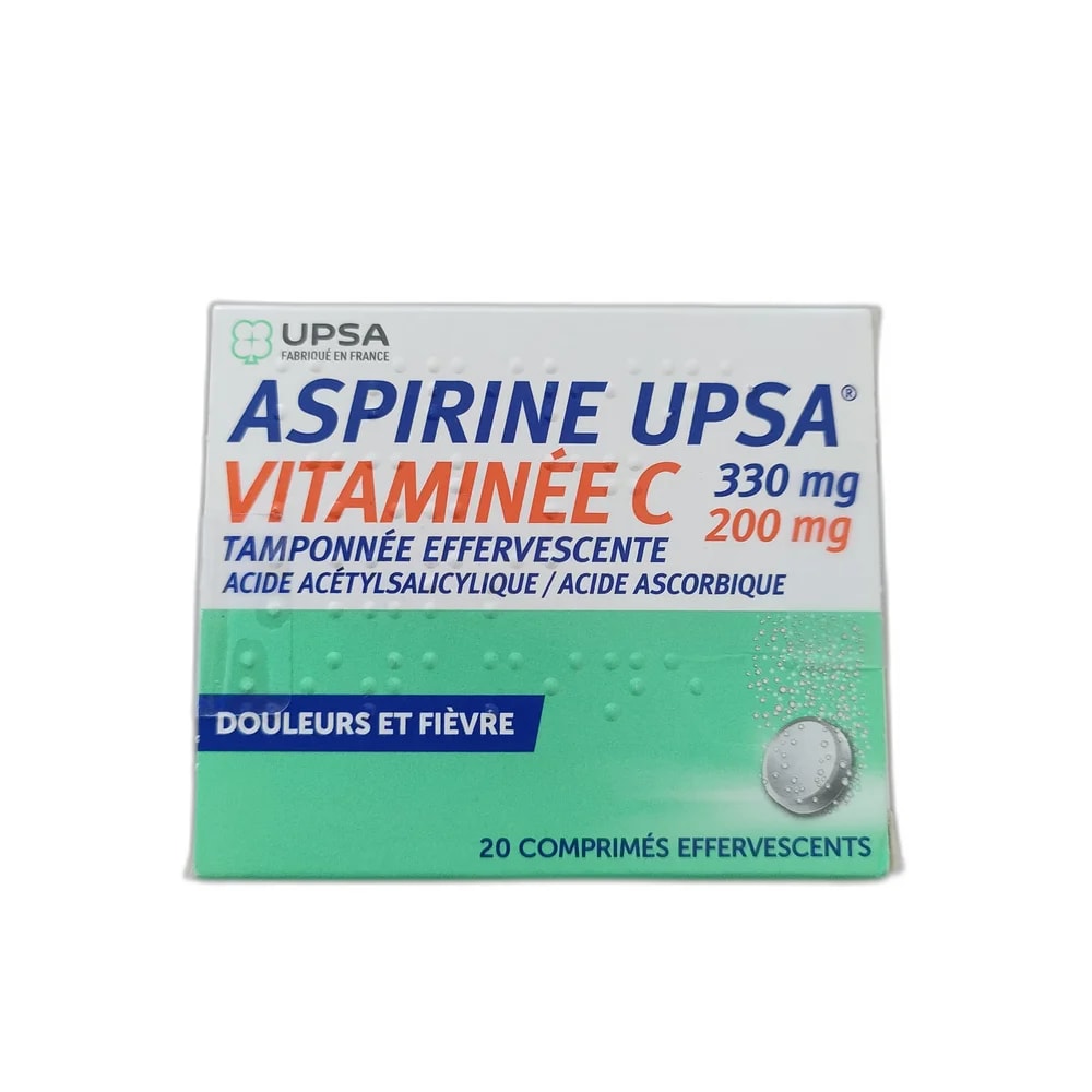 Aspirine UPSA Vitaminée C 330 mg / 200 mg - SUKHA PHARMACY