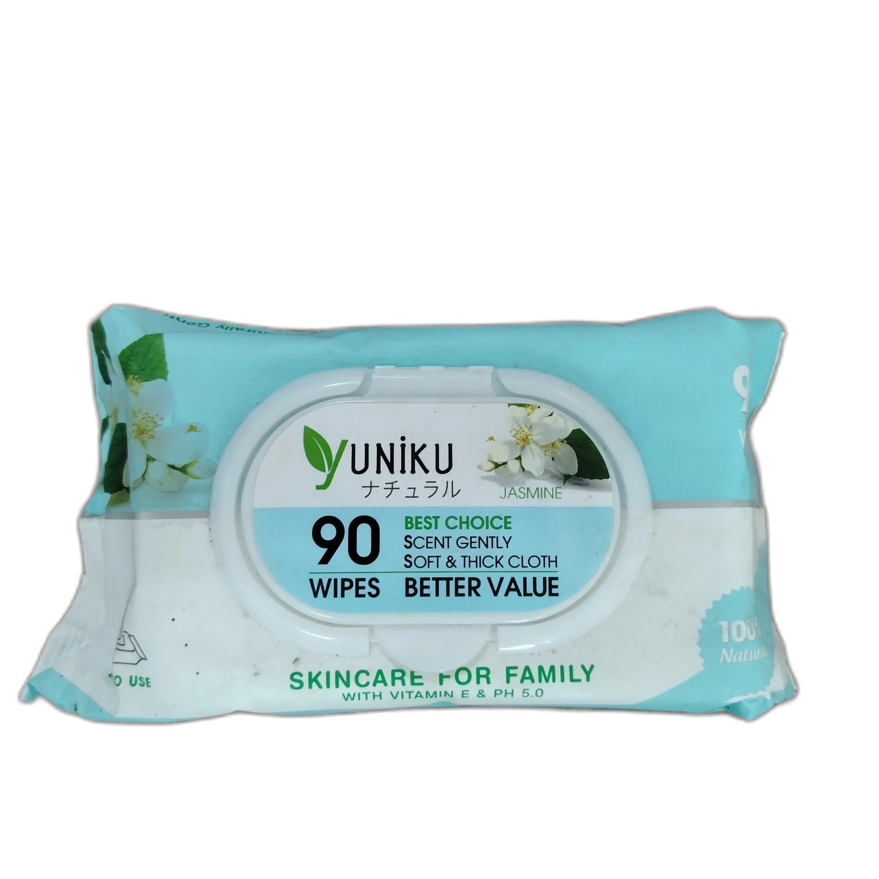 Yuniku Jasmine Wipes 90 wipes per pack - DARAREASH PHARMACY