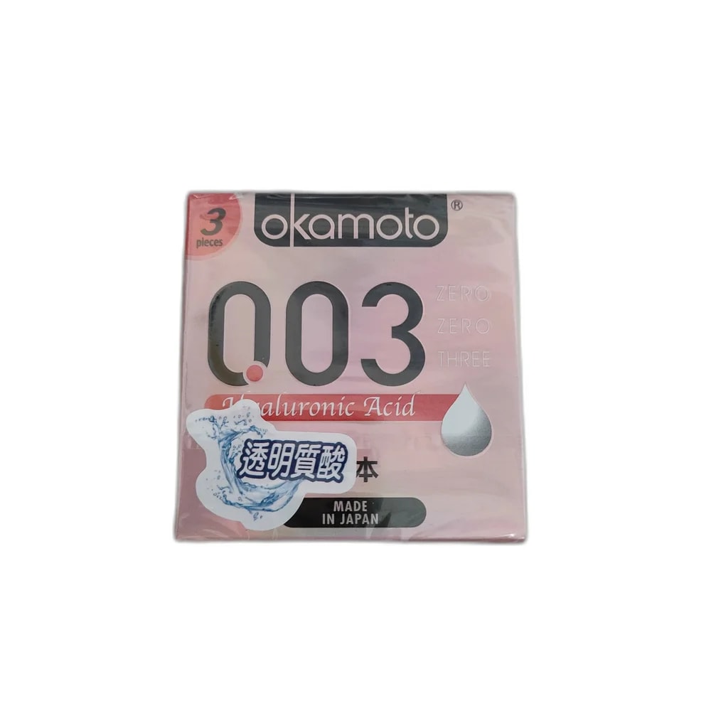 Okamoto 0.03 Hyaluronic Acid Condoms 0.03 mm; 52 ± 2 mm - SUKHA PHARMACY