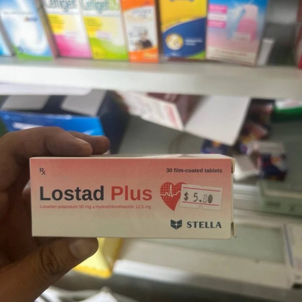 Lostad Plus Losartan potassium 50 mg + Hydrochlorothiazide 12.5 mg - SETHIKA CARE Pharmacy