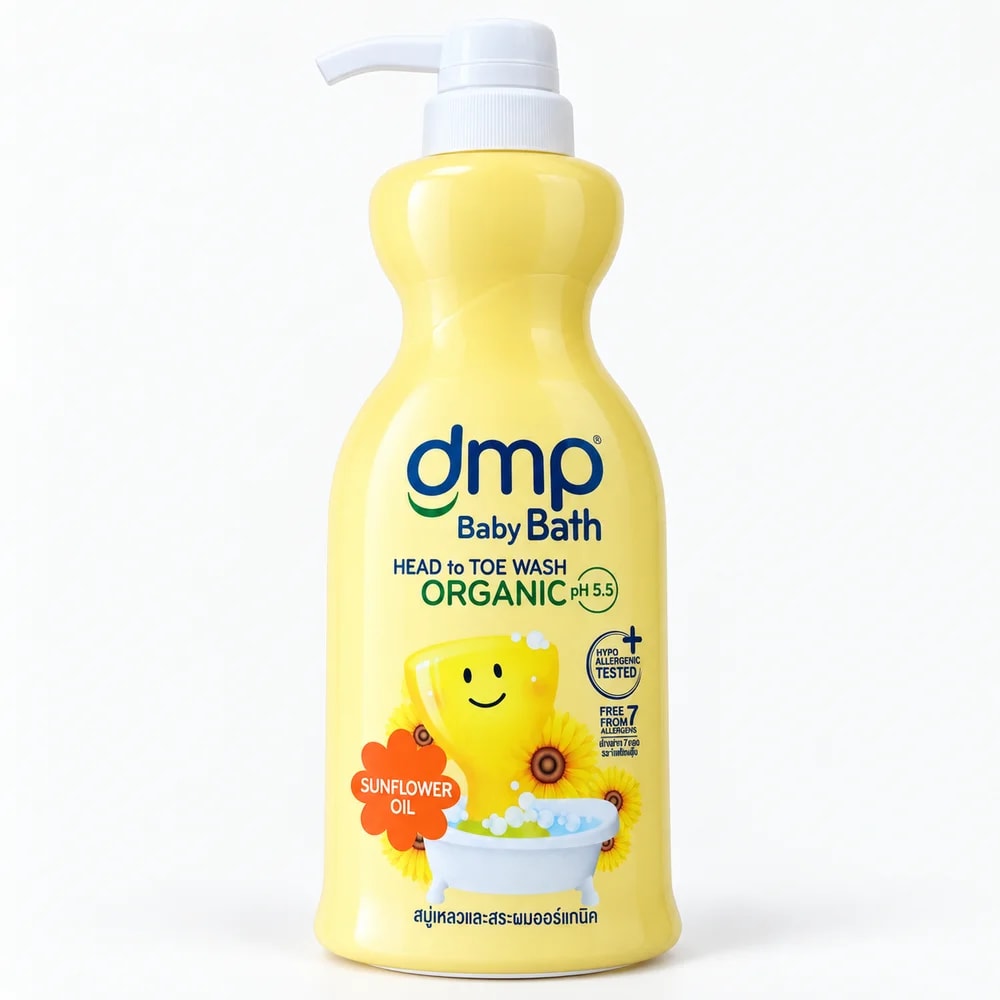 DMP Baby Bath Sunflower Chamomile Organic 480 ml - PHARMCY ARUN REAS