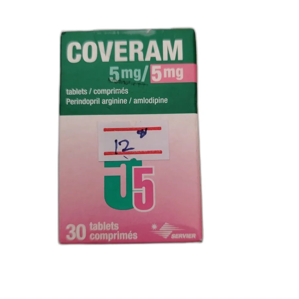 Coveram 5 mg / 5 mg - Oudom Puthik Pharmacy