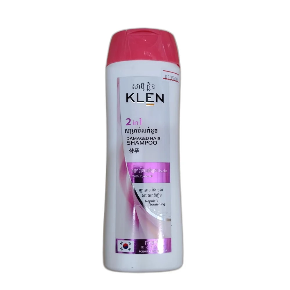 KLEN 2in1 Damaged Hair Shampoo 320 ml - PHARMACIE LA BELLE PHARMA 