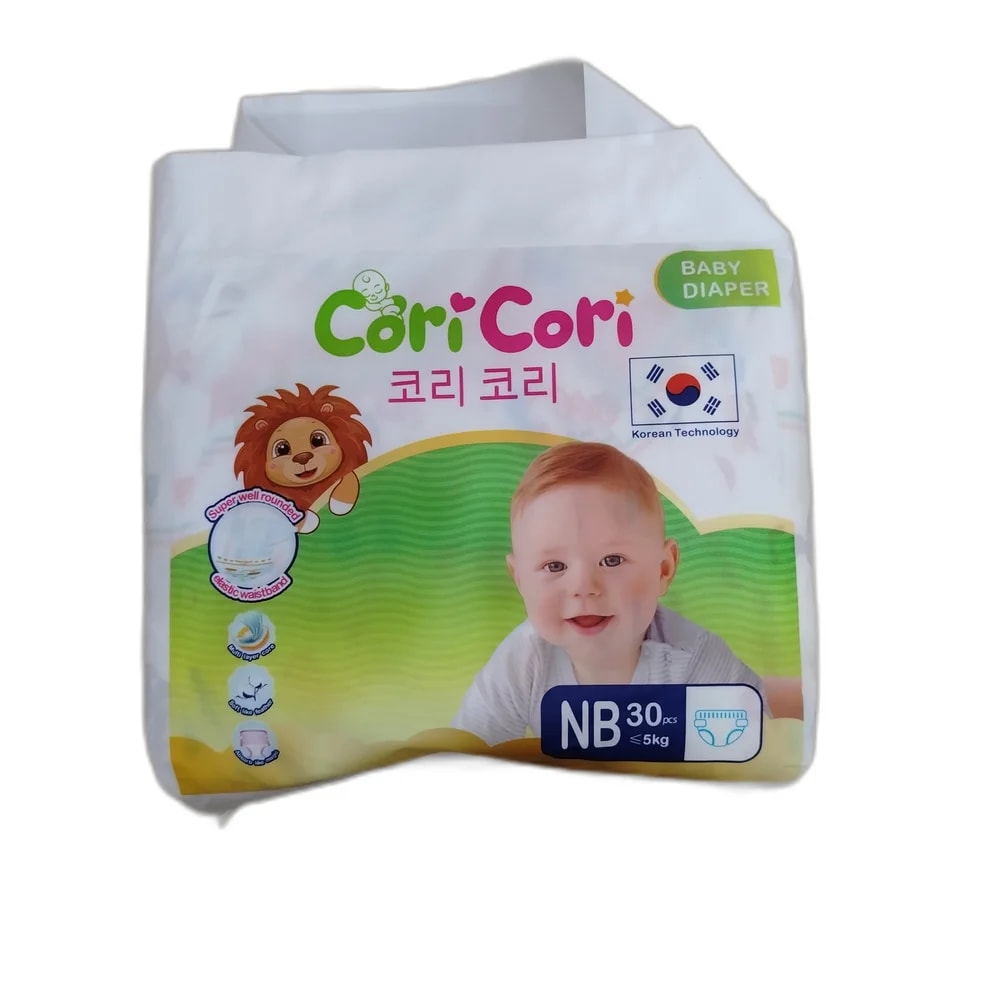 Cori Cori Baby Diaper (NB, 30 pcs) NB (≤ 5 kg) - PHARMACIE LA BELLE PHARMA