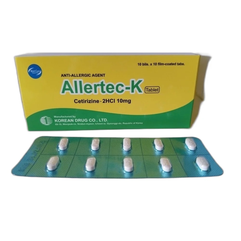 Allertec-K 10 mg - ឱសថស្ថាន សុខលាភ