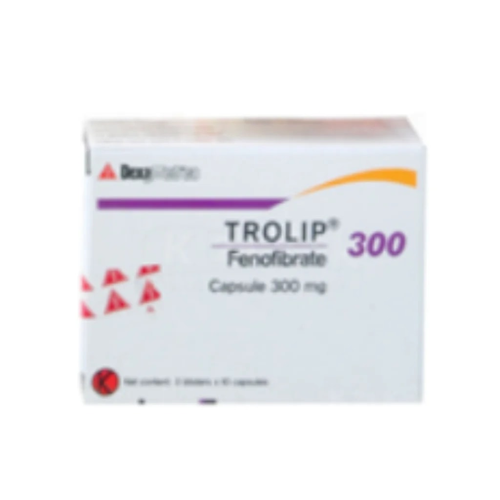 Trolip 300mg (Fenofibrate) 300mg - Phnom Penh Care Pharmacy 2ND Floor / Under CENTRAL HOSPITAL