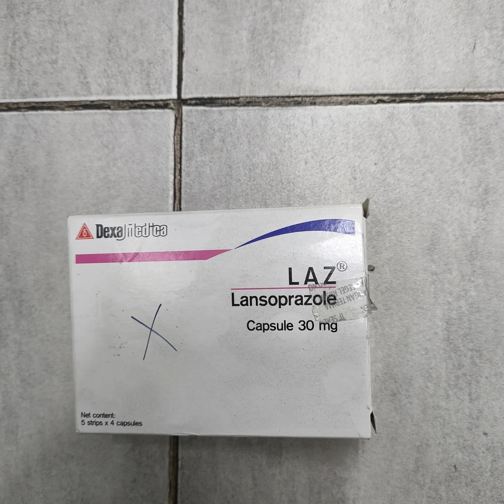 LAZ Lansoprazole 30 mg per capsule - Depot De Pharmacie "A" Kim Houy