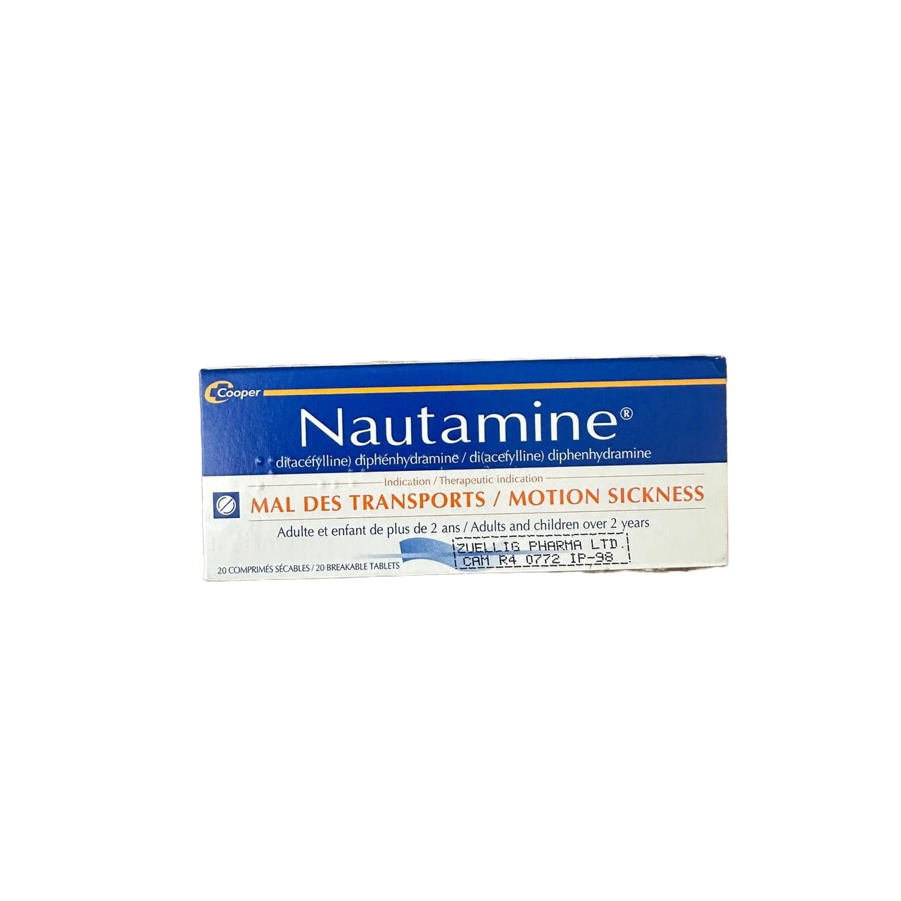Nautamine Diacafylline diphenhydramine 90 mg - ឱសថស្ថាន ត្រពាំងថ្លឹង