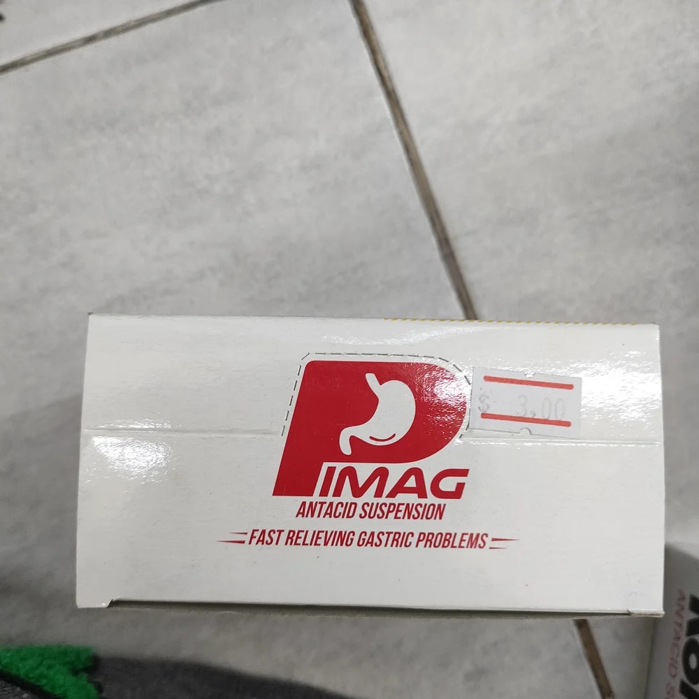 PIMAG Antacid Suspension Per sachet: Aluminium hydroxide, Magnesium hydroxide, Simethicone (standard PIMAG formulation) - Depot De Pharmacie "A" Kim Houy