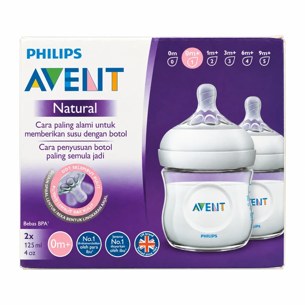 Philips Avent Natural Baby Bottle Twin Pack 125 ml - Pharmacy Krech hong