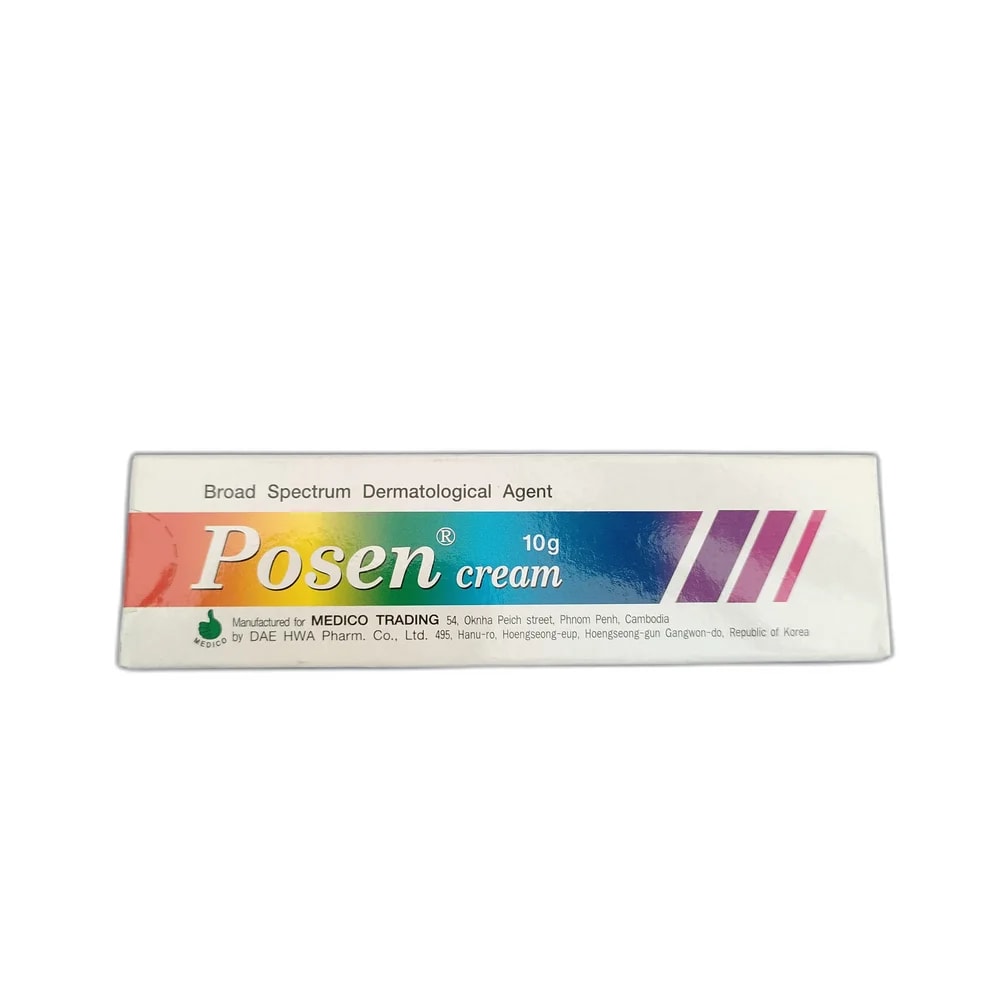 Posen Clotrimazole 1% / Betamethasone dipropionate 0.064% / Gentamicin 0.1% - PHARMACIE PUNLEU SOKPHEAP II