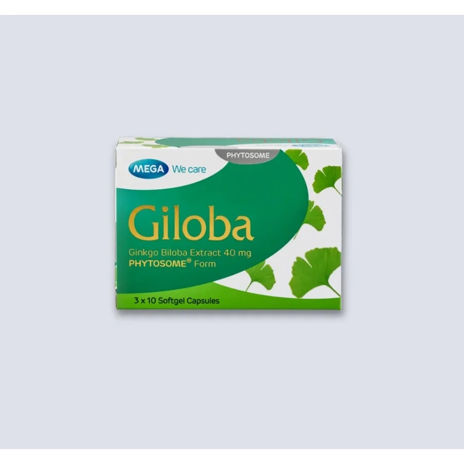 Giloba Ginkgo biloba phytosome 115 mg (equivalent to Ginkgo biloba extract 40 mg) - Reachiny Pharmacy