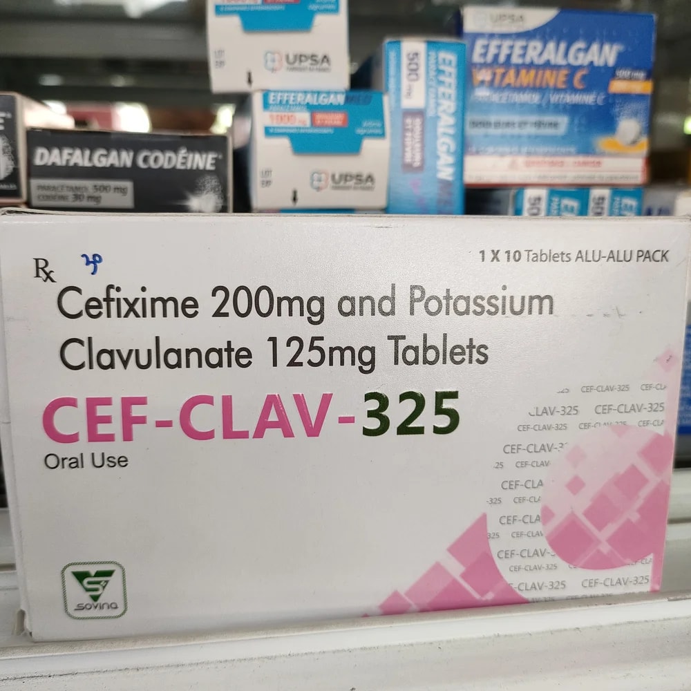 CEF-CLAV-325 200 mg / 125 mg - Depot De Pharmacie "A" Kim Houy