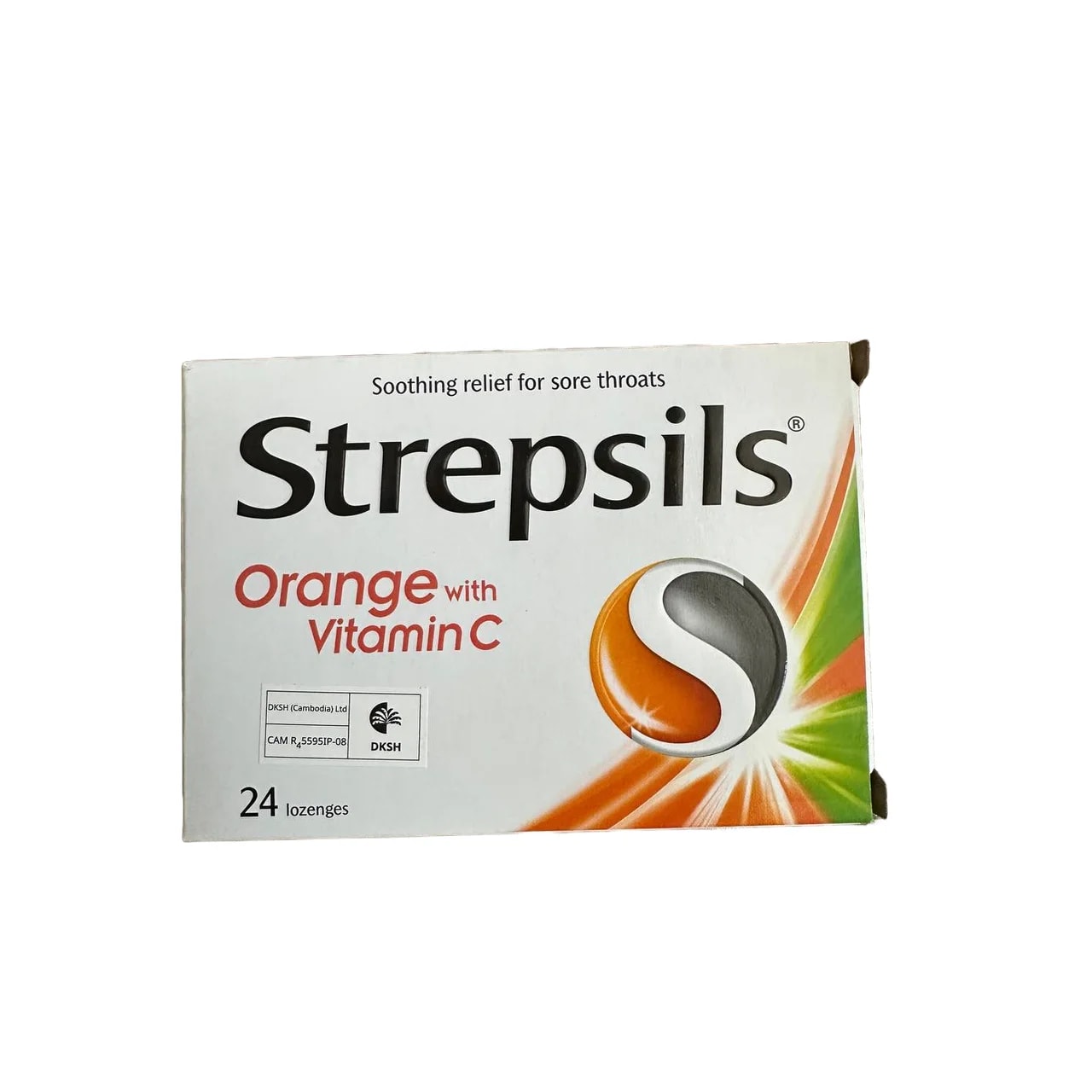 Strepsils Orange with Vitamin C Dichlorobenzyl alcohol 1.2 mg / Amylmetacresol 0.6 mg / Vitamin C 100 mg per lozenge - α±ααααααΆα αααααΆααααααΉα