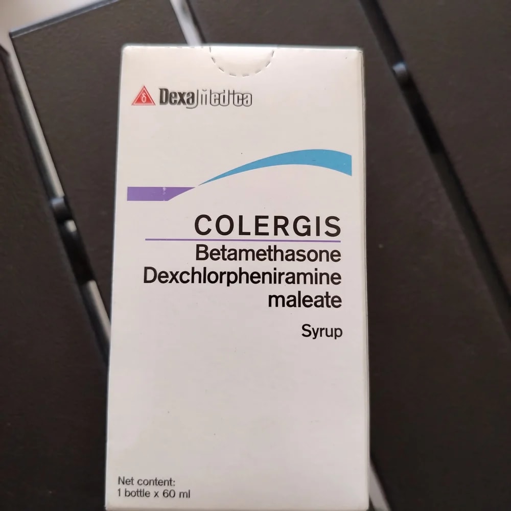 Colergis Per 5 ml: Betamethasone 0.25 mg, Dexchlorpheniramine maleate 2 mg - CHEANIMUL PHARMACY