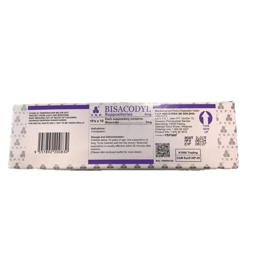 Bisacodyl YSP 5 mg - Reach Srey