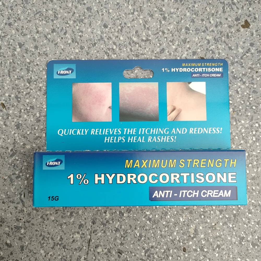 Front 1% Hydrocortisone Cream 1% w/w - Depot De Pharmacie "A" Kim Houy