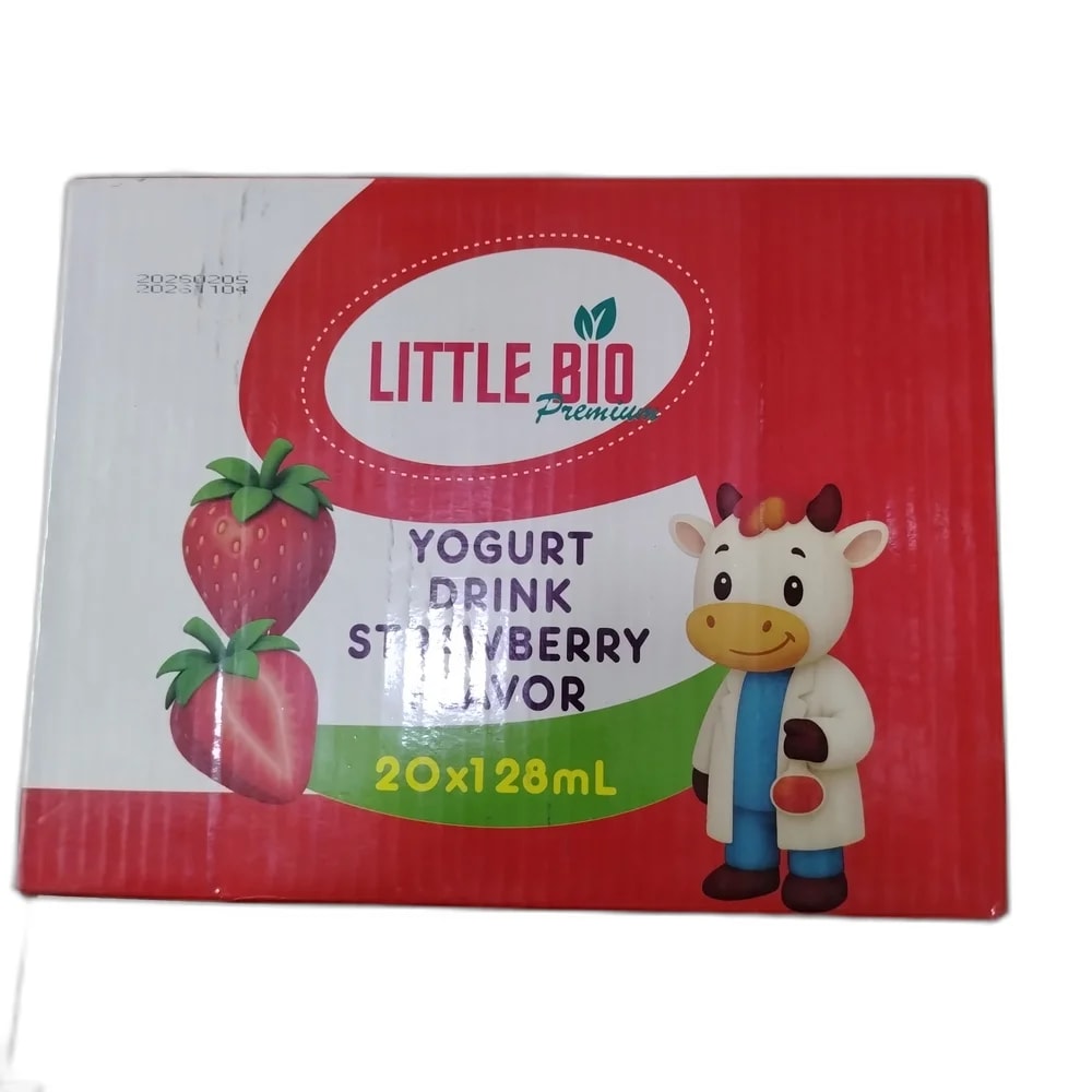 Little Bio Premium Yogurt Drink Strawberry Flavor 128 mL per bottle - PHARMACIE LA BELLE PHARMA