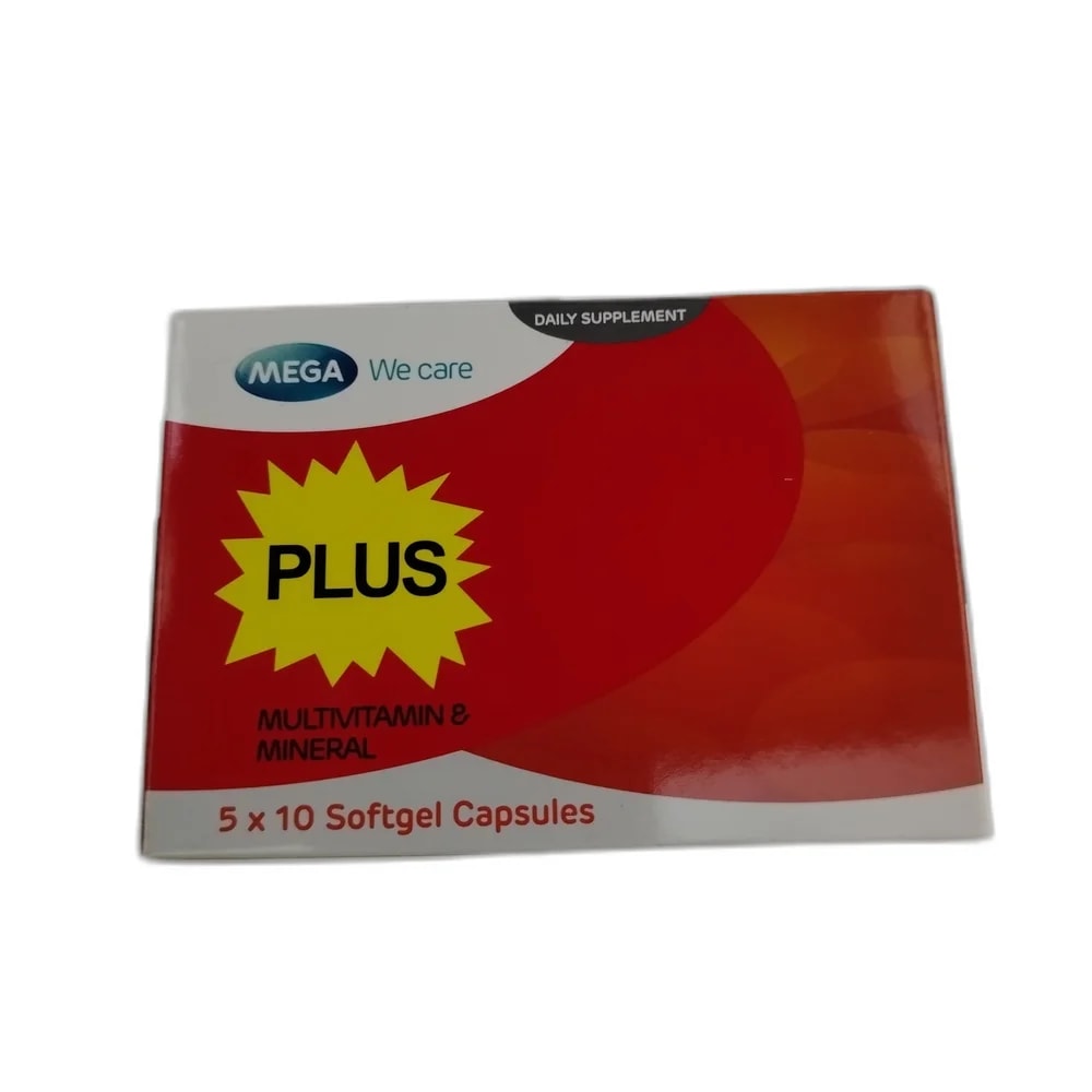 Mega PLUS Multivitamin & Mineral Multivitamin + Mineral (Vit A 2000 IU + B complex + C + D 270 IU + minerals) - DHOU CARE PHARMACY