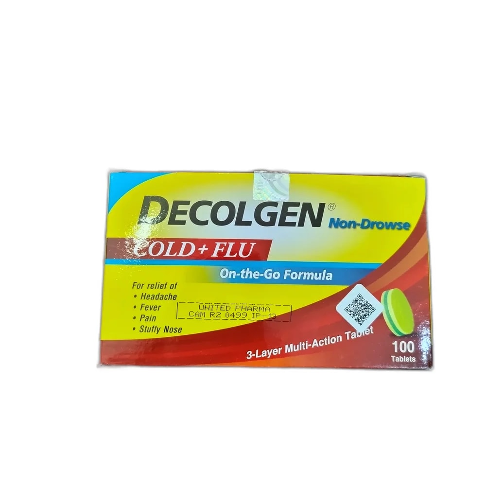 Decolgen Non-Drowse 500 mg / 10 mg - PHARMA ASSIST PHARMACY