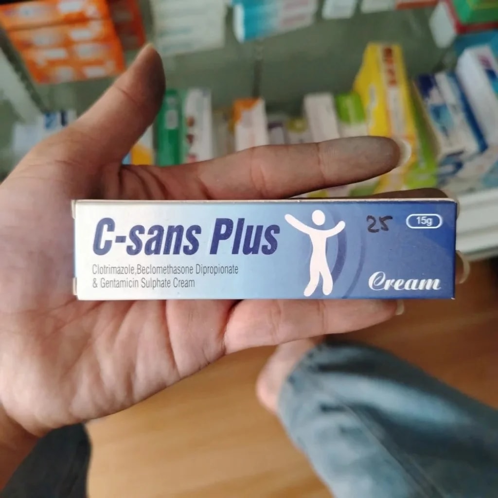 C-Sans Plus Clotrimazole 1% w/w / beclomethasone dipropionate 0.025% w/w / gentamicin sulfate 0.1% w/w - Reachiny Pharmacy