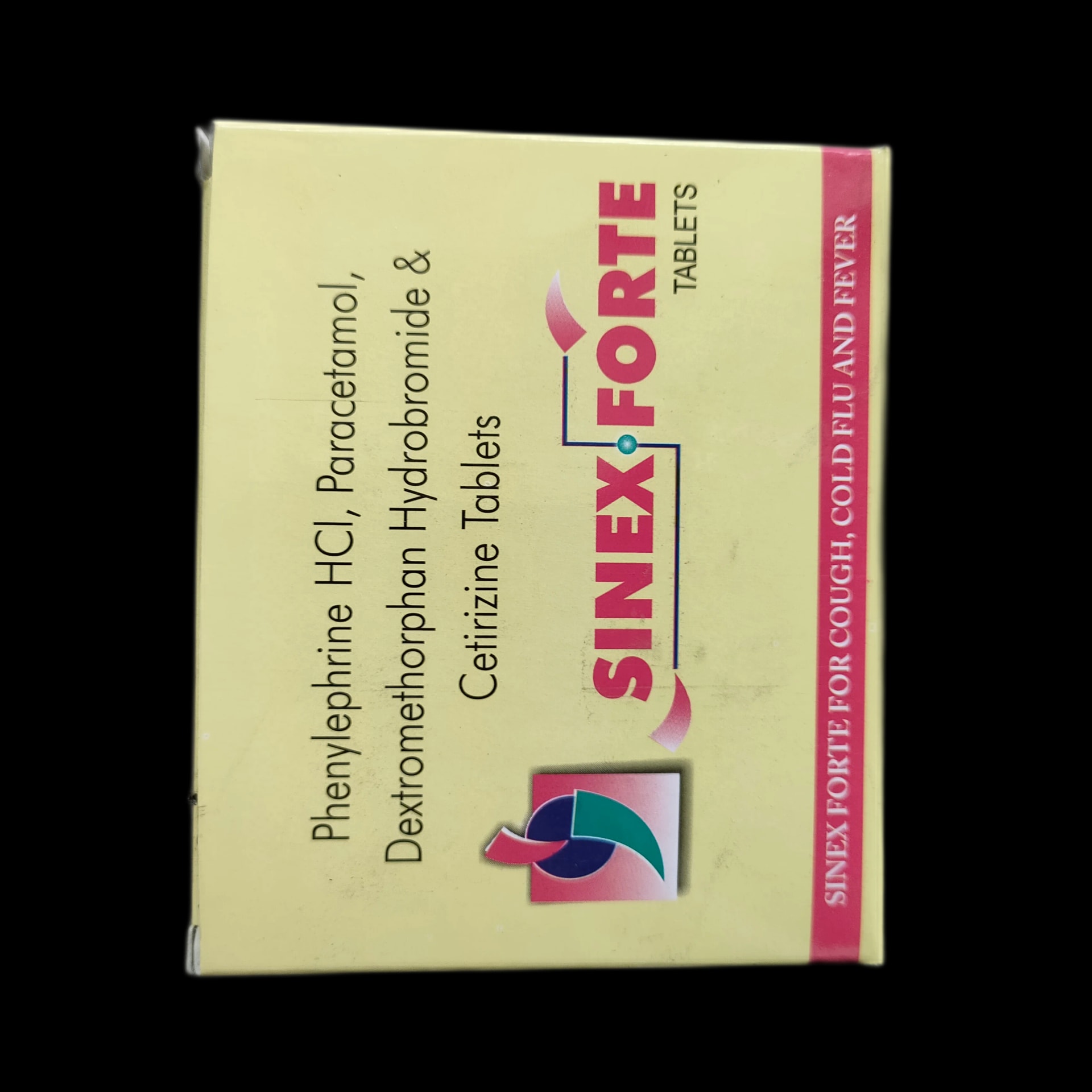 Sinex Forte Phenylephrine HCl 5mg, Paracetamol 500mg, Dextromethorphan Hydrobromide 10mg, Cetirizine Hydrochloride 5mg - SREY MOM PHARMACY