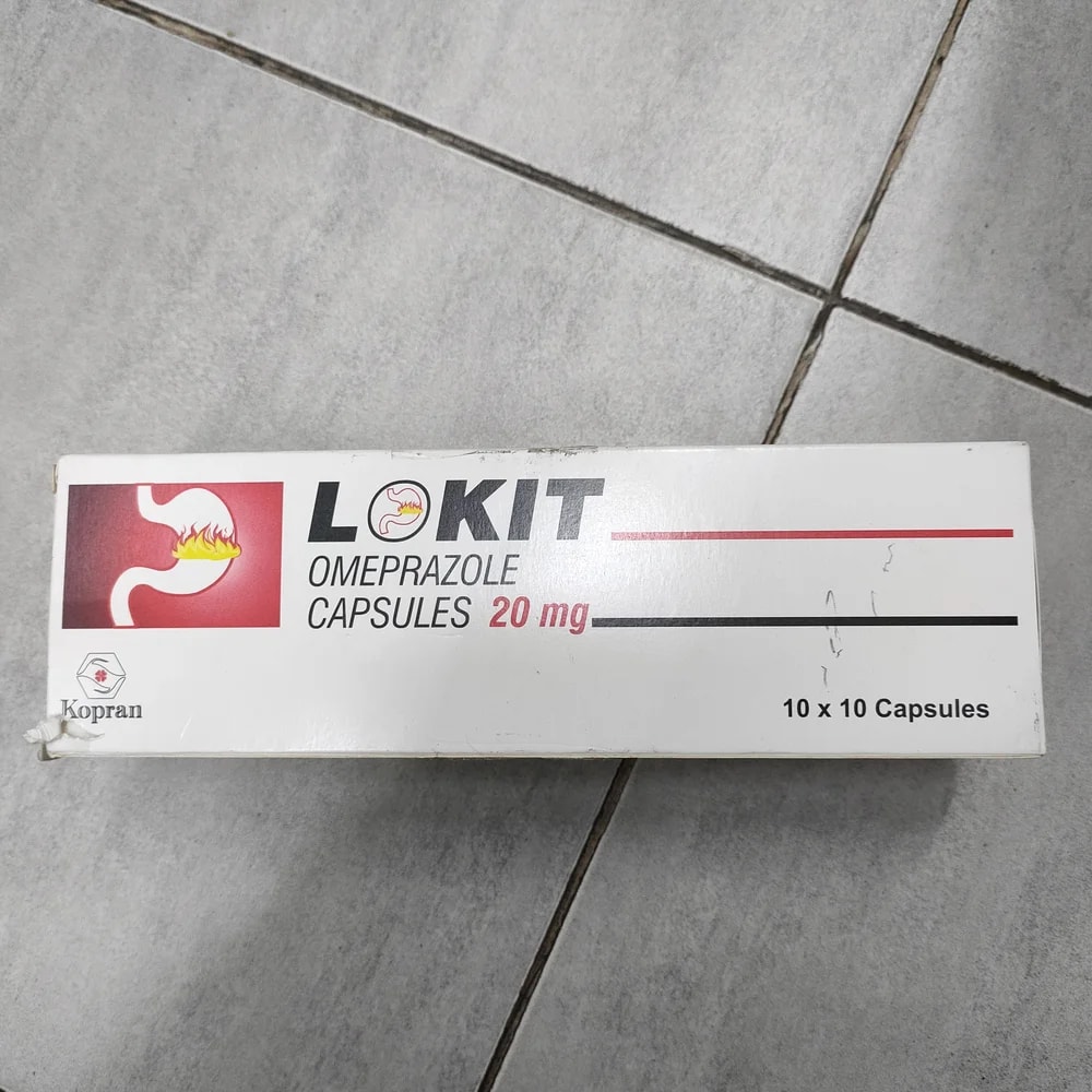 Lokit Omeprazole 20 mg per capsule - Depot De Pharmacie "A" Kim Houy