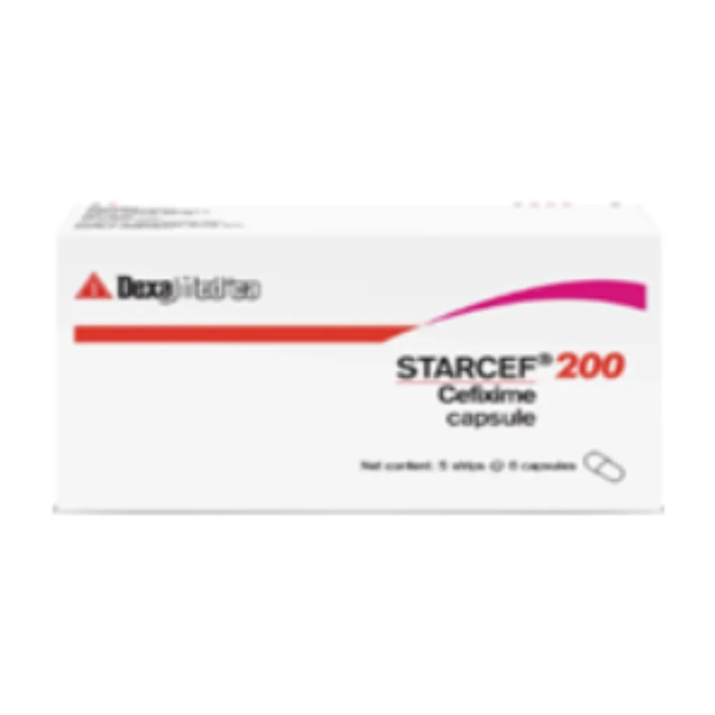 Starcef 200mg Capsule (Cefixime) 200mg - Phnom Penh Care Pharmacy 2ND Floor / Under CENTRAL HOSPITAL