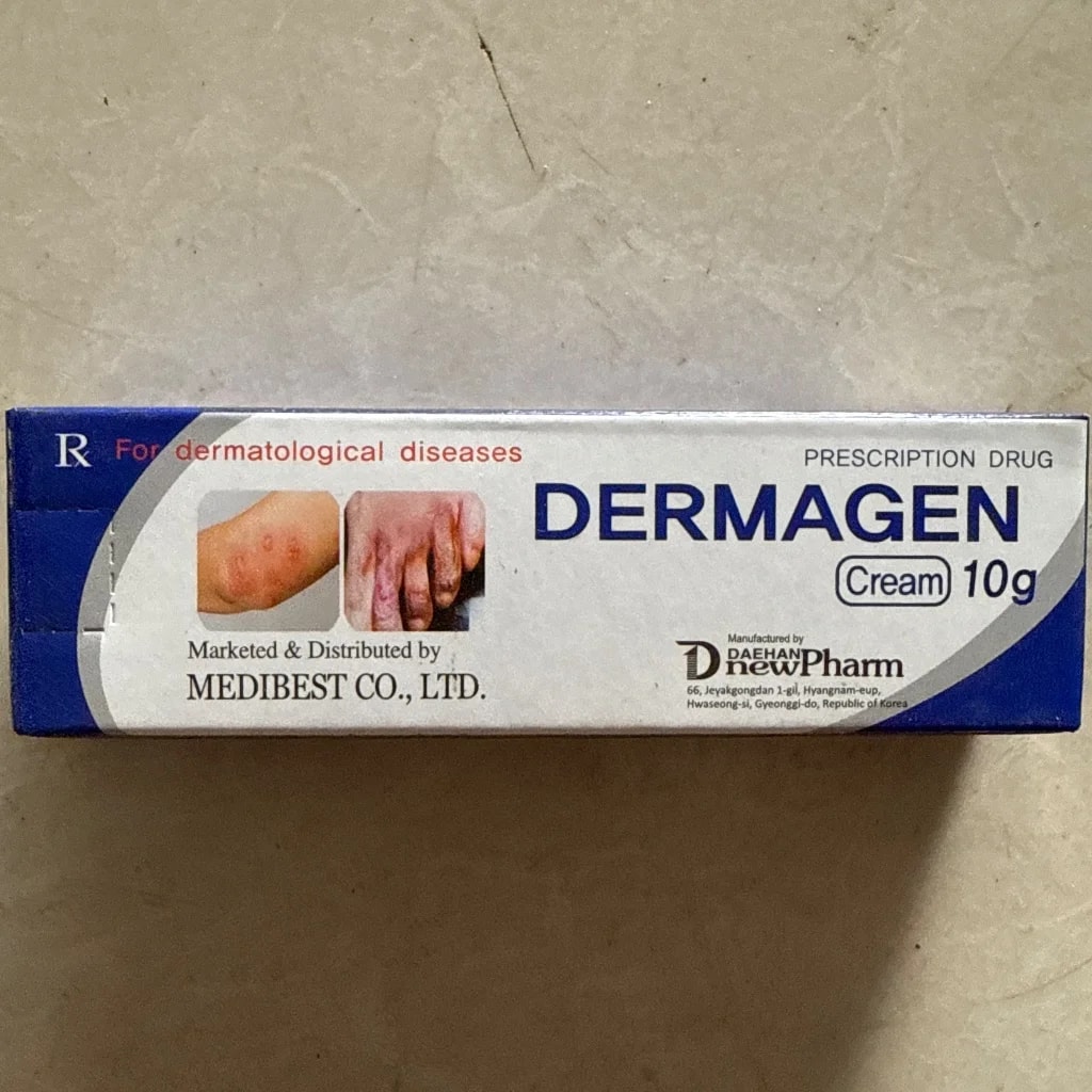 DERMAGEN Betamethasone 0.64mg + Gentamycin 1mg + Clotrimazole 10mg per gram - PONLEU DOUNG DARA PHARMACY