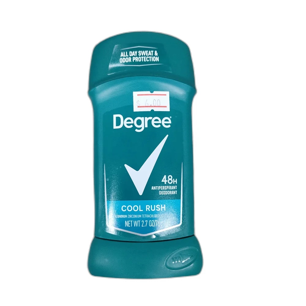 Degree Men Cool Rush Antiperspirant Deodorant Aluminum zirconium tetrachlorohydrex gly 18.2% / 76 g - Depot de Pharmacie B Rotha
