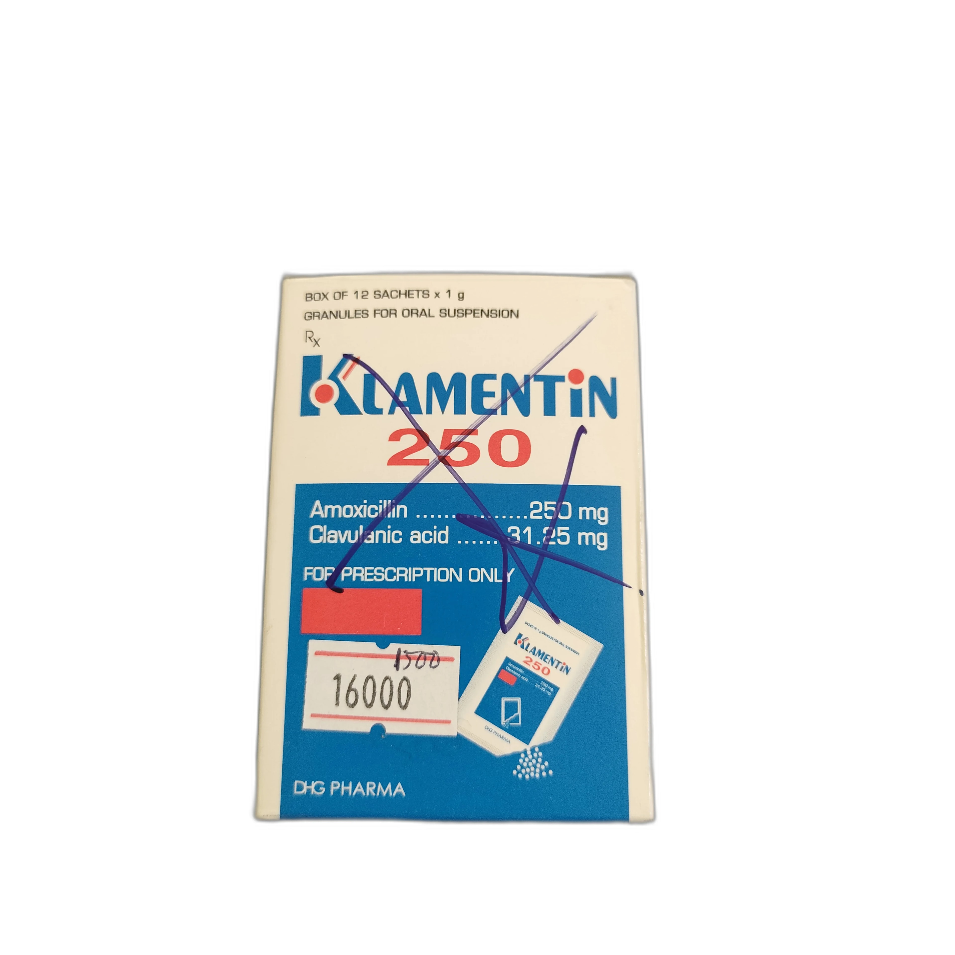 Klamentin 250 250 mg / 31.25 mg - PRONETH PHARMA PHARMACY