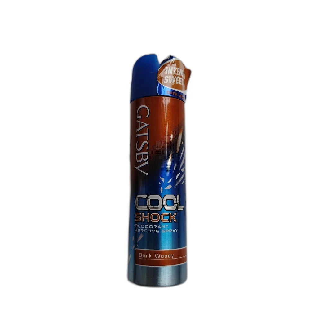 Gatsby Cool Shock Deodorant Perfume Spray (Dark Woody) 175ml 175 ml - PHARMACIE RATANAK